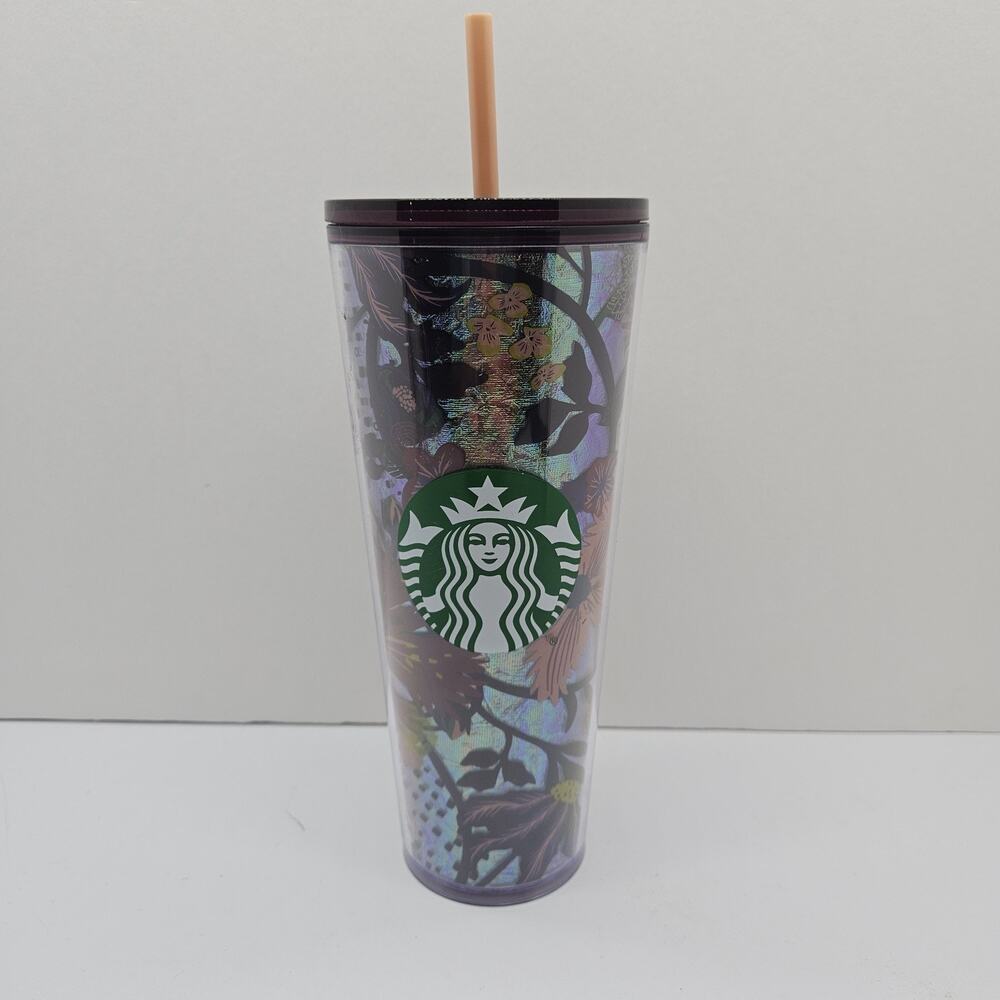 Starbucks Fall 2021 Release Floral Foil Venti Tumbler